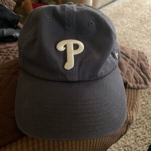 Gray Baseball Cap with White Logo